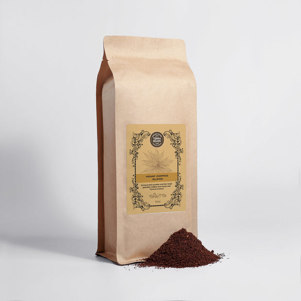 Terra Beans Organic Hemp Coffee Blend - Medium Roast 1lb